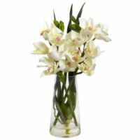 Nearly Natural 4992 Cymbidium Orchid With Vase
