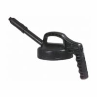 Oil Safe Stretch Spout Lid,w/0.5 In Outlet,Black  100301