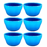 Bruntmor 8 Oz Ceramic Bowl Set of 6 Black, Chip & Dip Snack Bowls