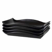 Bruntmor 10 x7 White Rectangular Appetizer Plates (Set of 4)