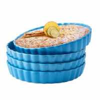 Bruntmor 10  Blue Ceramic Pie Pans Set 4