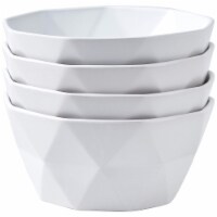 4-Pack 30oz White Ceramic Soup Bowls for Kitchen, Side Dish, Cereal, Christmas