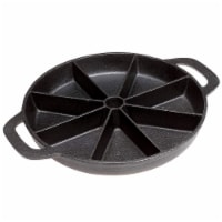 Bruntmor 8-Wedge Cast Iron Biscuit Pan, Non-Stick Baking Tool for Scones, Muffins & More