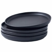 Bruntmor 11 Ceramic Plate Set of 4, Gray - Christmas/Thanksgiving