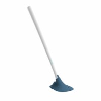 So-Mine SM049 Sanimaid Bulk White Handle Blue Head Toilet Brush