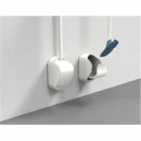 So-Mine SM051 Sanimaid with Wall Mount Holder Bulk White Handle Blue Head Toilet Brush