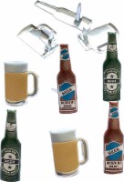 Eyelet Outlet Shape Brads 12/Pkg-Beer