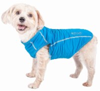 Pet Life TSHL2LBLG Active Racerbark 4-Way Stretch Performance Active Dog Tank Top T-Shirt - S