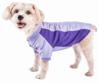 Pet Life PLHL1PLMD Active Barko Pawlo Relax-Stretch Wick-Proof Performance Dog Polo T-Shirt,