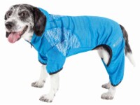 Pet Life Active Pawsterity Heathered Performance 4-Way Stretch Two-Toned Full Bodied Hoodie