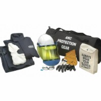 Chicago Protective Apparel Arc Flash Jacket and Bib Kit,Navy,L AG-12 -L Perspective: Main