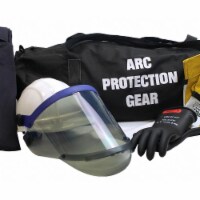 Chicago Protective Apparel Arc Flash Jacket and Bib Kit,Navy,3XL AG-12 -3XL Perspective: Main