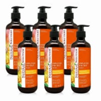Natural Solution Shampoo, Hair Conditioning & Revitalizing, Mango & Argan Oil – Pack of 6