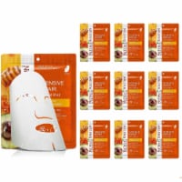 Natural Solution Facial Mask, Natural Honey & Avocado, Deep Pore Cleansing Mask | 10 Packs