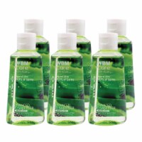 WBM Care Hand Sanitizer Gel, Moisturizing Natural Aloe, 80% Alcohol, Pack of 6/60 ml Each