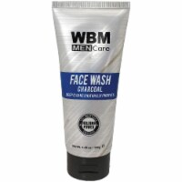 WBM Men Care Face Wash, Purifying & Hydrating Charcoal Cleanser, For All Skin Types | 5.29 Oz