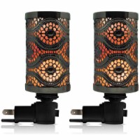 Himalayan Glow Pink Salt Lamp, Wall Plug in Lamp, Night Light, 360° Rotatable Base | 2-Pack