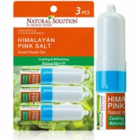 Natural Solution Nasal Inhaler, Relieves Congestion, Cooling Sensation, Mint Variety | 3-Pack