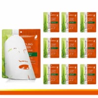 Natural Solution Facial Mask, Oil Control & Pore Refining, Hydrating Aloe & Tea Tree| 10-Pack