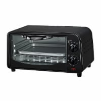 4-Slice Countertop Toaster Oven - Black