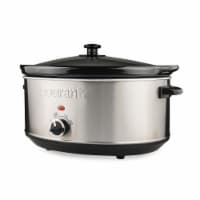 7.0 Quart Oval Slow Cooker, Stainless Steel