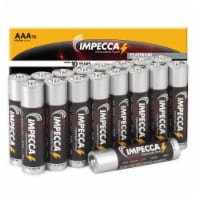 IMPECCA AAA Batteries High Performance Alkaline Battery Long Lasting, and Leak Resistant, LR6