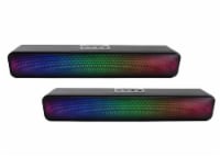 2-PACK Portable Bluetooth Sound Bar with RGB Light, Pair two speakers Wirelessly