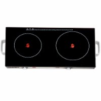 Courant Double Ceramic Glass Cooktop - Stainless Steel