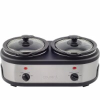 Courant 1.6-QT Double Slow Cooker - Stainless Steel