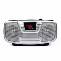 Riptunes Bluetooth Portable CD Boombox with AM/FM Radio, Black