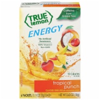 True Lemon® Energy Tropical Punch Drink Mix Packets Perspective: Main