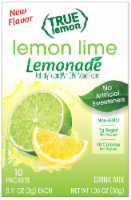 True Lemon® Lime Lemonade Drink Mix Packets Perspective: Main