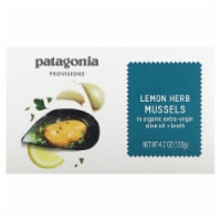 Patagonia Provisions® Lemon Herb Mussels in Organic Extra-Virgin Olive Oil + Broth Perspective: Main