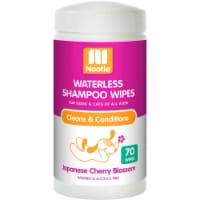 Nootie 64102201 Japanese Cherry Blossom Dog & Cat Waterless Shampoo Wipes - 70 Count