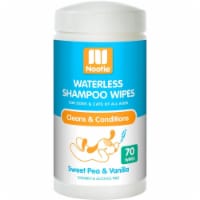 Nootie 64102202 Sweet Pea & Vanilla Dog & Cat Waterless Shampoo Wipes - 70 Count