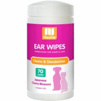 Nootie 64102204 Japanese Cherry Blossom Dog & Cat Ear Wipes - 70 Count