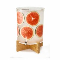 Rosseto LD178 14 gal Pool Beverage Dispenser with Bamboo Base