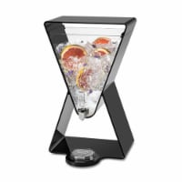 Rosseto LD185 3 gal Acrylic Beverage Dispenser Lucid Prism, Black