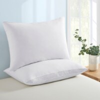 2 Pack Gusseted Goose Feather Pillows KING