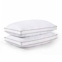 Goose Feather Down Pillows Diamond Quilted Fabric with Gusset