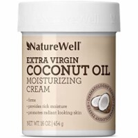 NATURE WELL 2.0 Extra Virgin Coconut Oil Moisturizing Cream for Face and Body, 16 Oz
