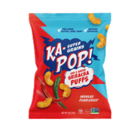 Ka-Pop! Super Grains Red and Green Sriracha Puffs Perspective: Main