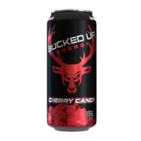 Bucked Up® Cherry Candy Energy Drink Can Perspective: Main