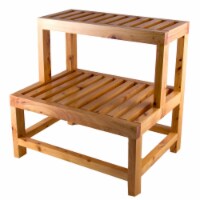 ALFI Brand AB4402 20 in. Double Wooden Stepping Stool Multi-Purpose Accessory
