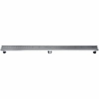 ALFI brand ABLD47D 47  Stainless Steel Linear Shower Drain with Groove Lines