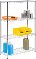 Honey Can Do 4-Tier Chrome Shelving Unit - Silver