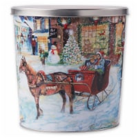 Holiday Winter Village Popcorn Tin Perspective: Main