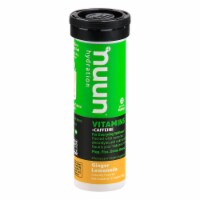 Nuun Hydration + Caffeine Ginger Lemonade Effervescent Vitamin Supplement Tablets