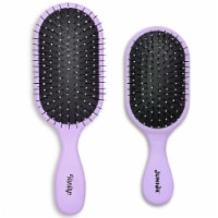 Vanity And Junior Pro Brush Set - Purple by NuWay 4Hair for Unisex - 2 Pc Hair Brush