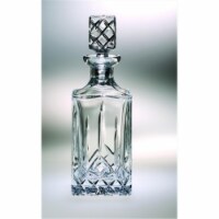 Majestic Gifts PL-153 Plaza 26 oz. Crystal Square Decanter